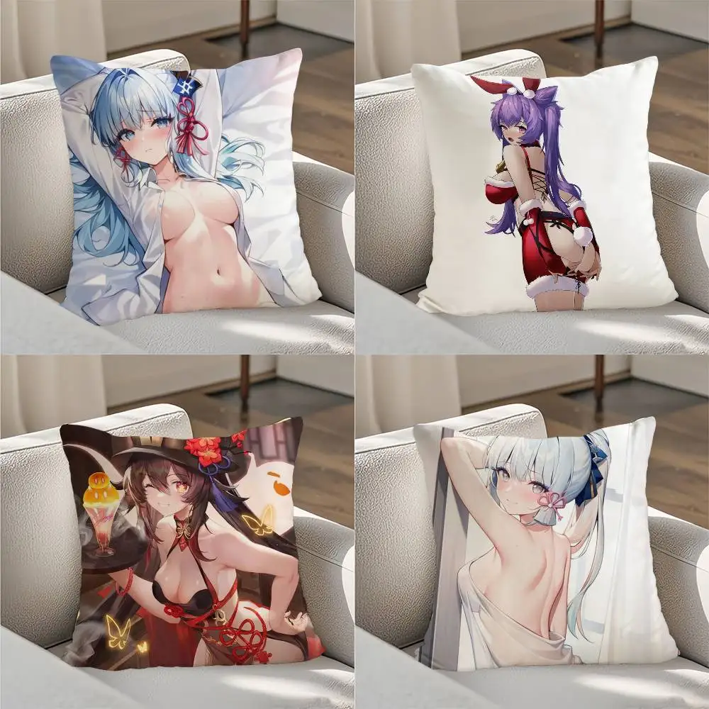 

Genshin Impact Pillow Case Luxury Double-sided For Car Pillows 45x45 Cushions Cover Home and Decoration Sofa Pillowcase 50x50