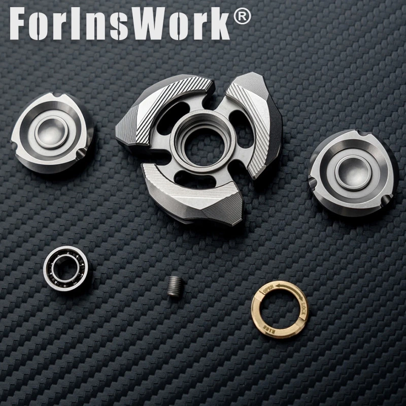 DJG Spinning Fingertip High-Speed Three-Leaf Gyroscope Anti-Stress Fidget Toy For Adults Kids Handheld EDC Gadget