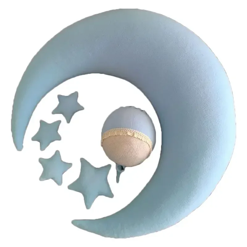 Baby Beans Moon Stars Pillow Hat Newborn Photography Props Infants Shooting Accessories Fotografia Photo Props Assesoire Bebe