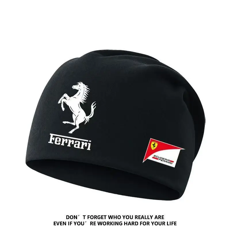 AliExpress F1 Ferrari Racing Cycling Cap Autumn And Winter Keep Warm Men's Women Knitted Hat For Ferrari308 GT4 328 GTB/GTS SP1 812 F40 F12
