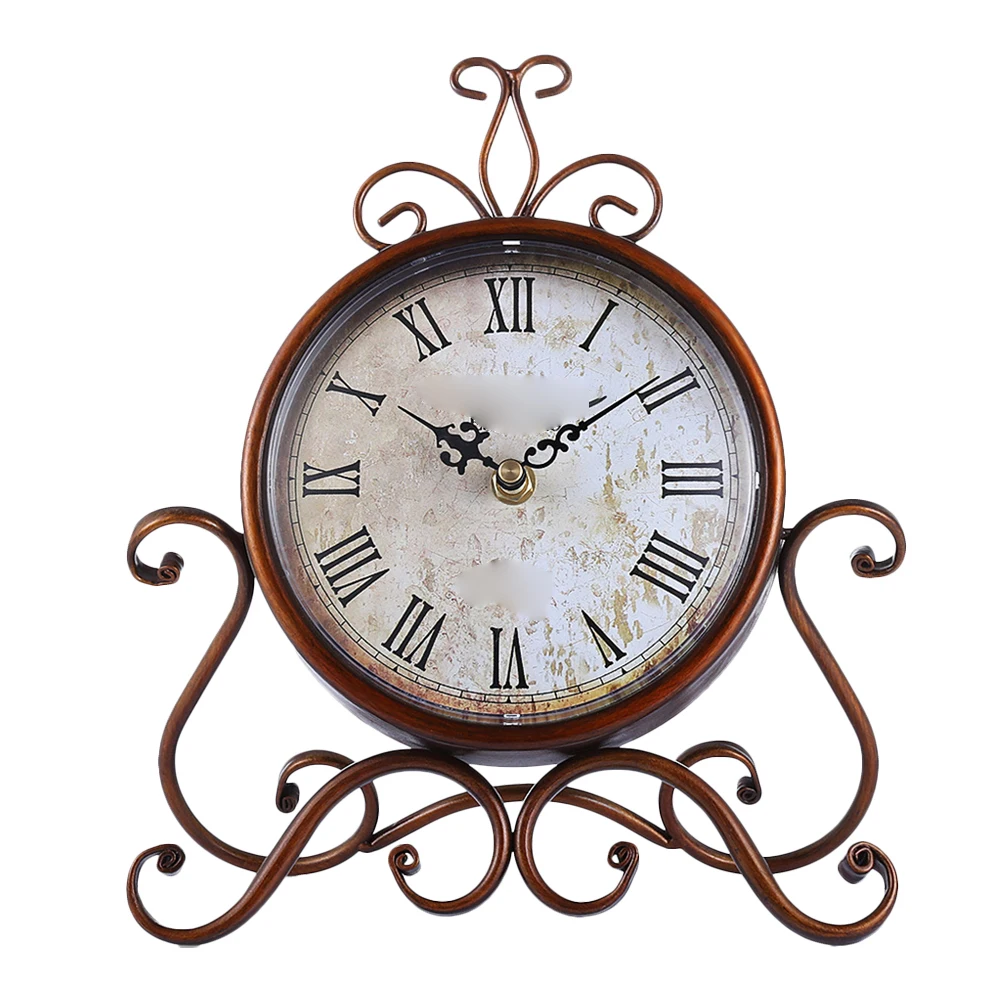 

1pc Retro Vintage Iron Desktop Quiet Elegant Decoration For Home Bedroom Living Room Cabinet Ornament Retro
