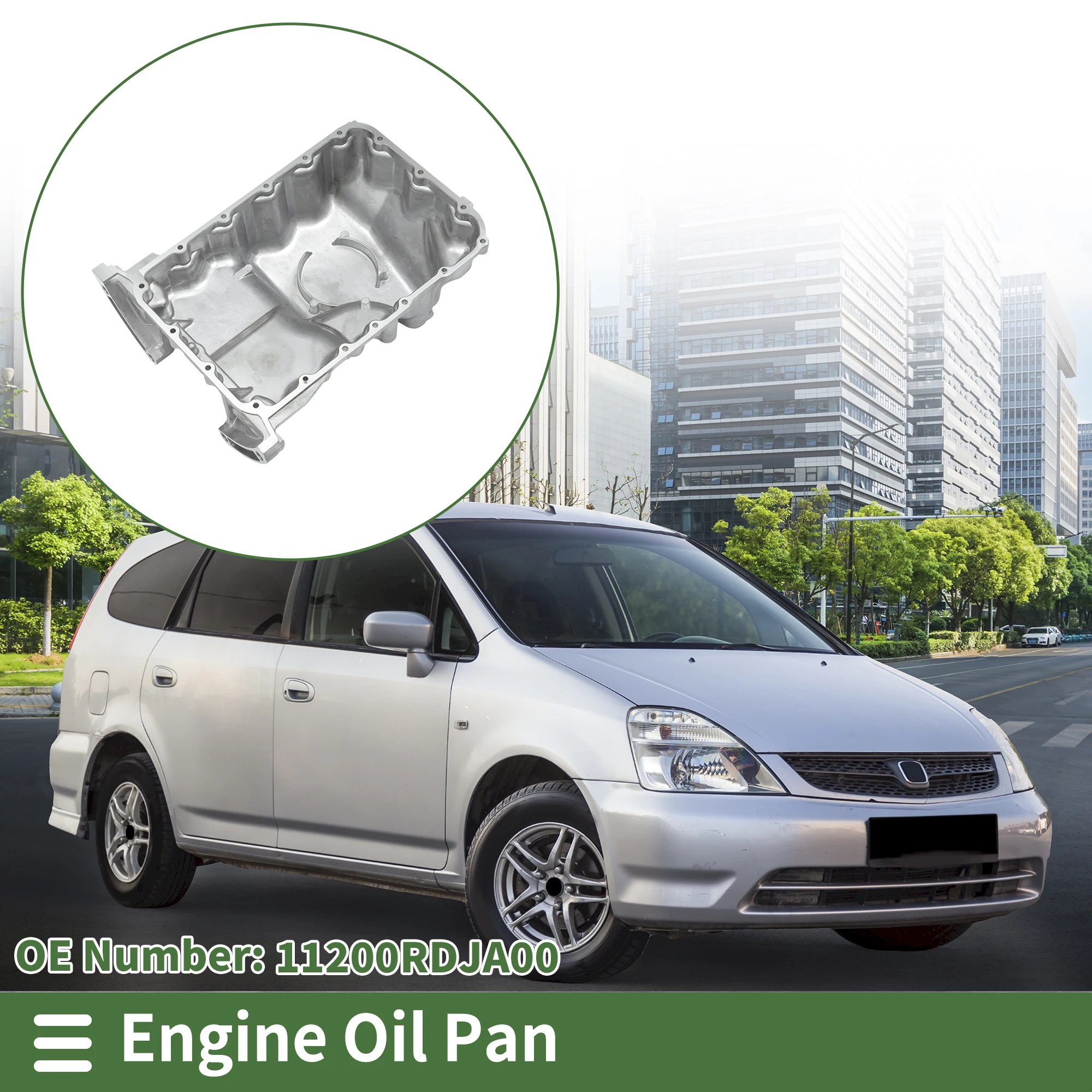 

UXCELL Auto Car Engine Oil Pan Vehicle Aluminum Oil Pan Sump Transmission Oil Pan for Honda Odyssey 2007 No.11200RDJA00