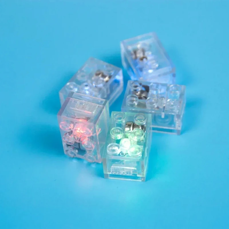 5 pièces nouveaux blocs de construction briques colorées LED émettant de la lumière bébé Compatible blocs modèles enfants jouets pour enfants cadeaux d'anniversaire