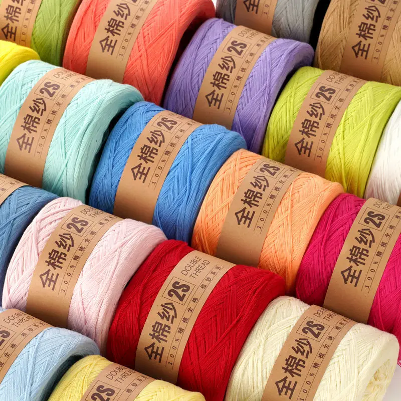 250g/Ball Knitting czysta przędza bawełniana 2S Lanas na szydełku nici ręcznie wykonane projekty DIY dziecko szalik sweter Freeship Dropshipping