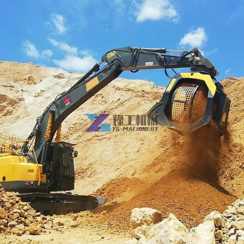 360 Degree Rotary Concrete Pavement Mine Excavator Attachment Excavator Rock Saw for Cutting Rocks