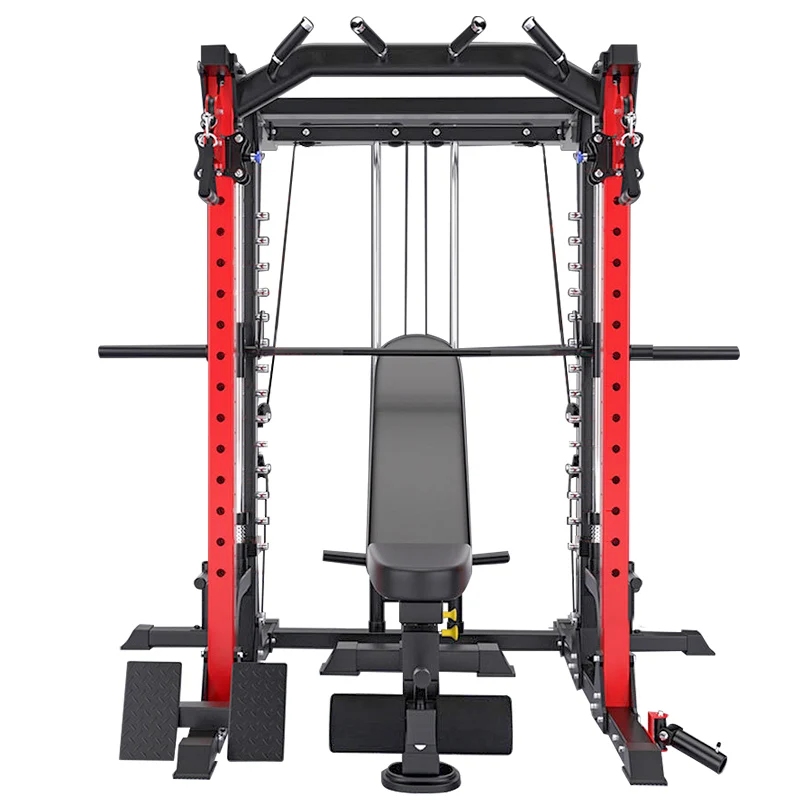 2024 Newest Style Gantry Smith Machine for Unisex Large-Scale Fitness Equipment for Muscle Body Strength Training Made of Metal