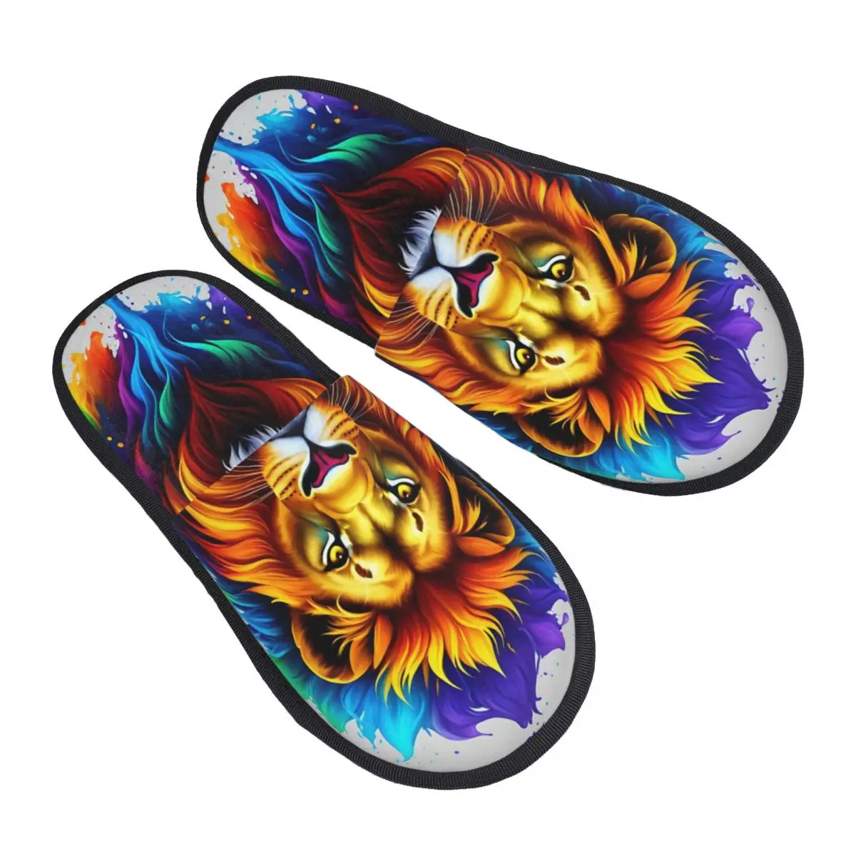 Cool Animals, Lions Men Women Furry slippers,fashion Color printing special Home slippers,Neutral slippers pantoufle homme