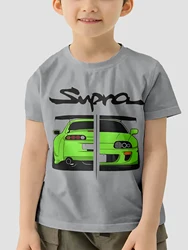 Baby Short Sleeves Neon Green Supra Korean Children's Clothes 2024 Kids Spring Clothes T-shirt for a Boy Top Shirts T-shirty