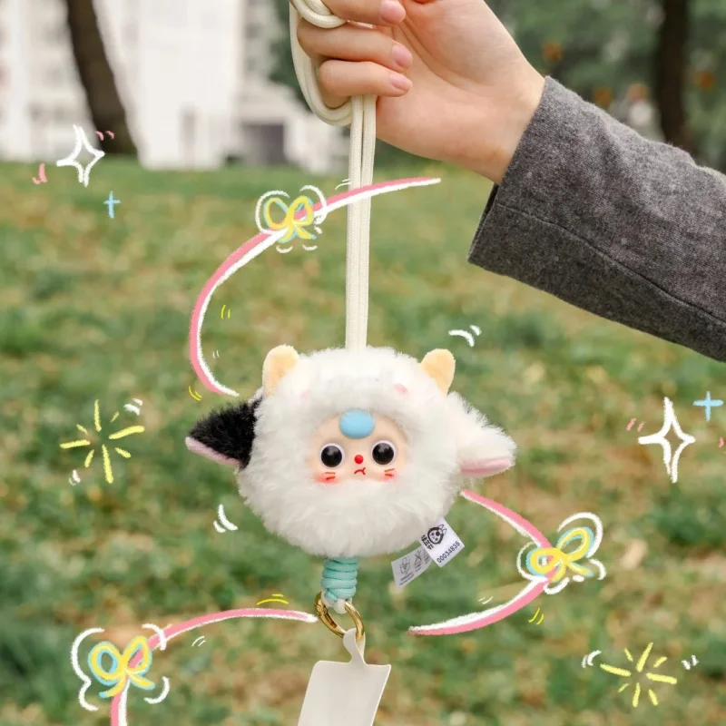 Tersedia Baru Asli Bayi Tiga Telepon Lanyard Seri Kotak Buta Vinil Lembut Gambar Lucu Koleksi Hadiah Anak-anak Hadiah Mainan Liontin