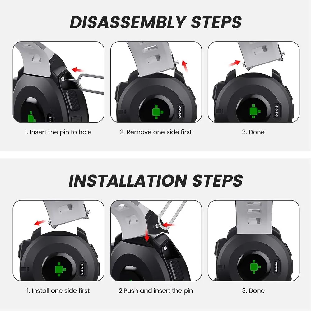 Band For Garmin Instinct with a Soft Silicone Watch Strap - Compatible with Instinct 2/ Solar/ Tactical/Instinct 1