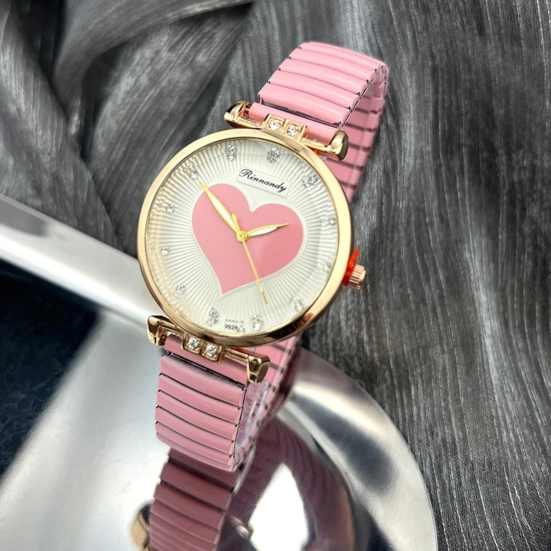

Новые кварцевые часы с цветной резинкой Love Lazy Watch, женские часы с бриллиантами, стереоскопические часы, שעון Gandוןtua á