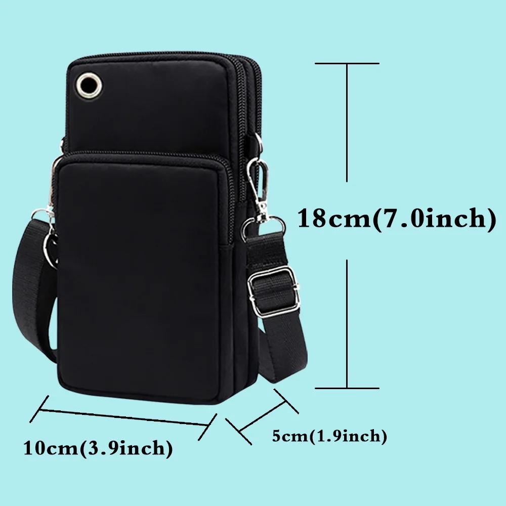 Bolsa universal para celular hua, hte lg, moda casual e esportiva, carteira, case, protetor de ombro, bolso com teeth dentes