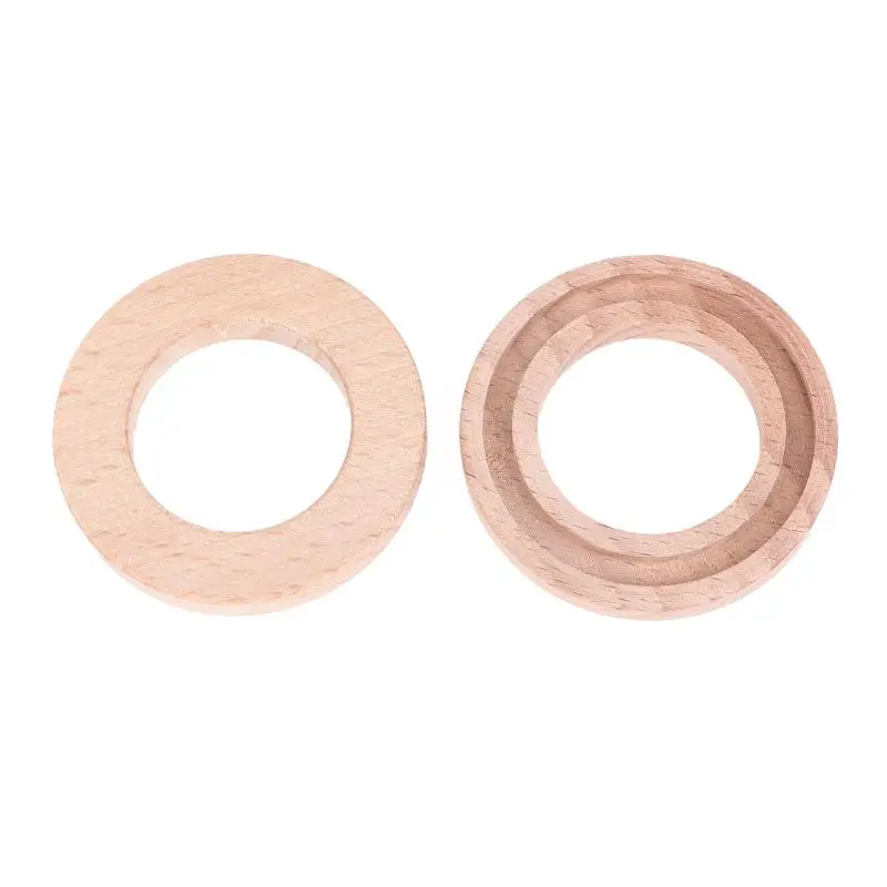 5/10Pcs Circular Aromatherapy Wood Car Air Freshener Essential Oil Diffuser Beech Wood Tablets Remove Car Interior Odor view 5