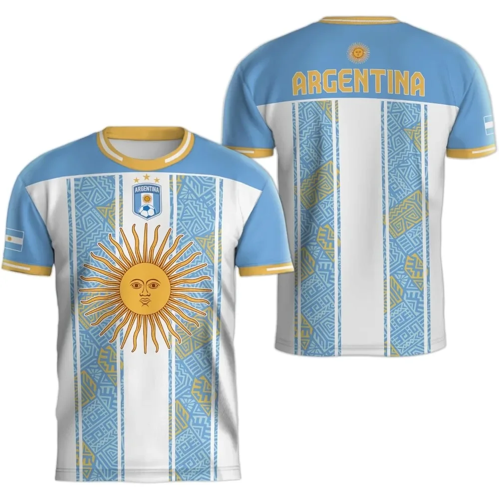 Camiseta de fútbol Argentina para hombre, camiseta oficial para fanáticos, camiseta de fútbol para entrenamiento deportivo al aire libre para hombres y niños, ropa deportiva