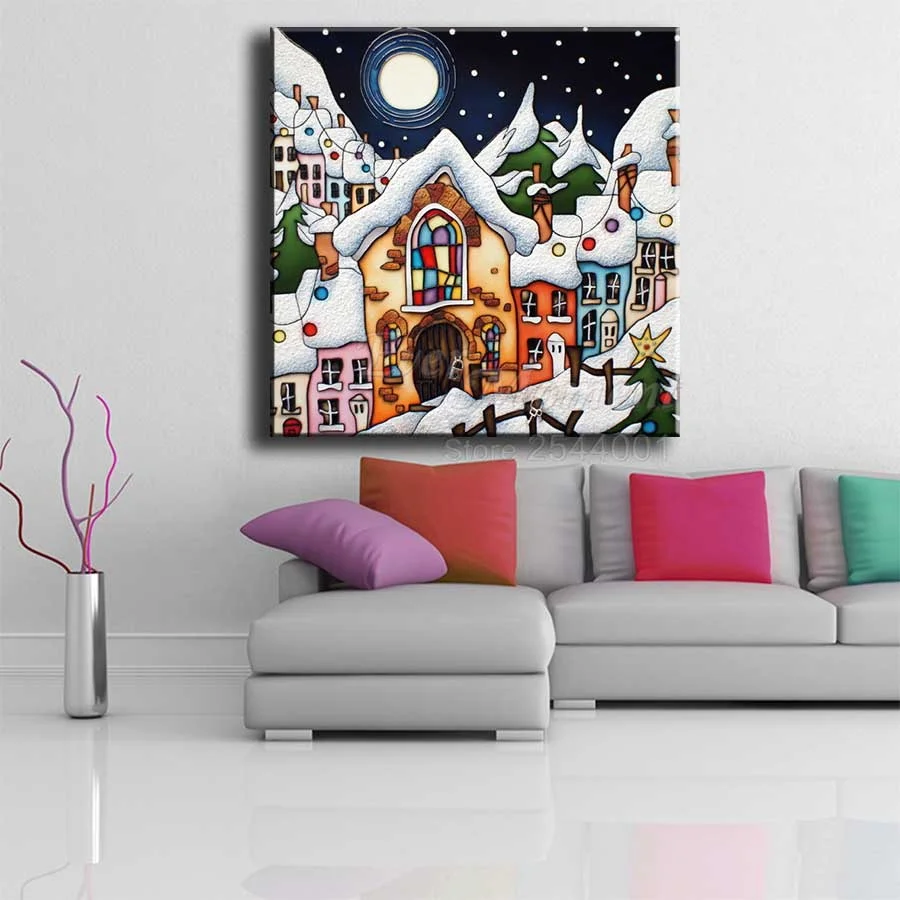من أي وقت مضى لحظة المشهد الماس اللوحة عيد الميلاد صورة الديكور التطريز فسيفساء جدار الفن هدية 3F2546