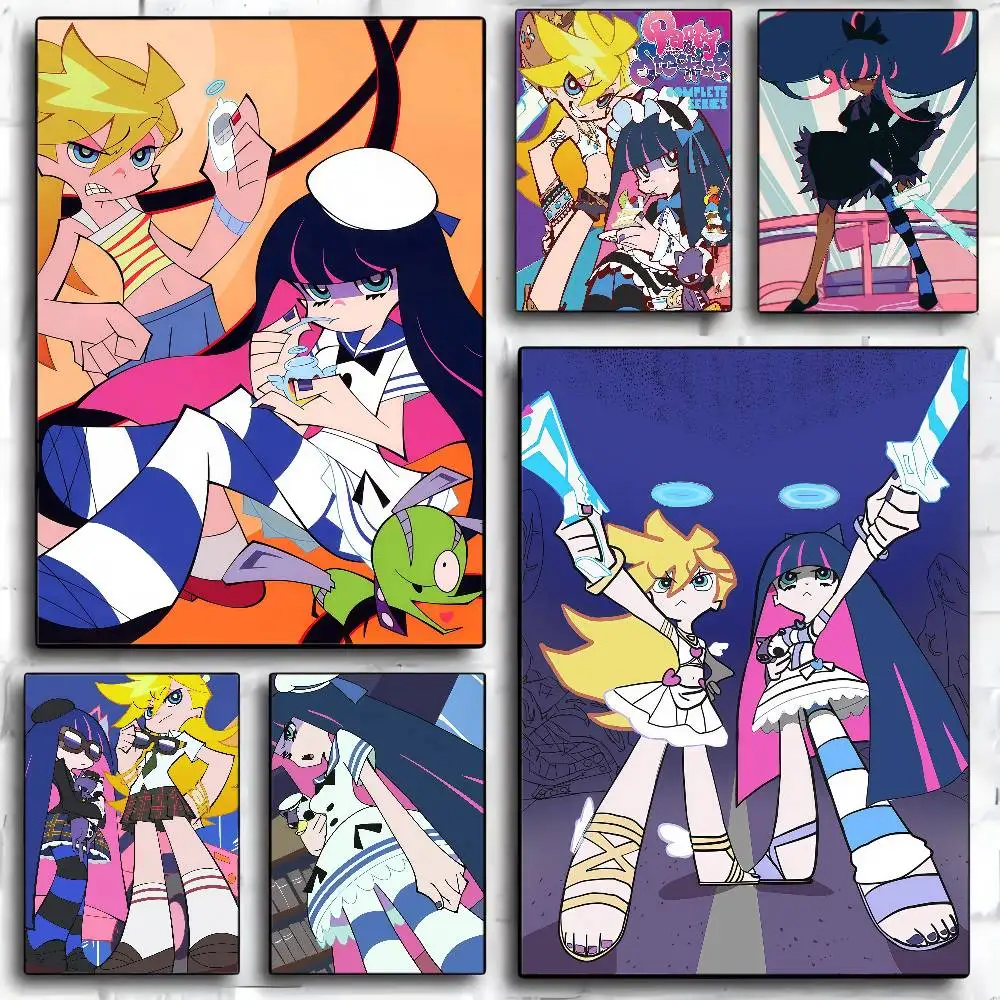 1PC Anime Panty And Stocking With Garterbelt Classic Vintage Posters HD Quality Wall Art Retro Posters For Home Room Wall Decor
