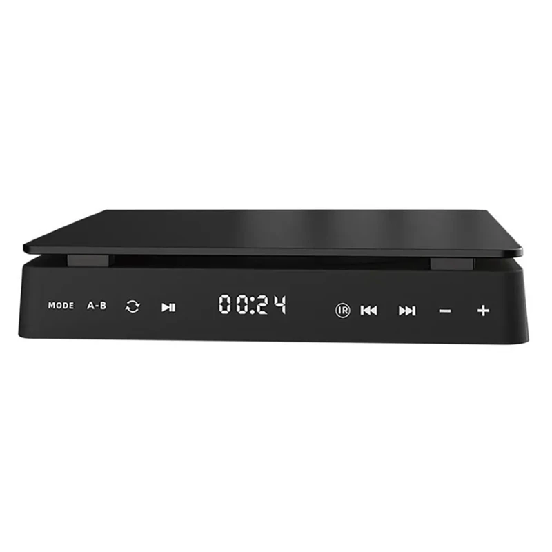 Mini Leitor de CD Portátil para Casa, DVD, VCD, Vídeo HD, Alto-falantes Estéreo HiFi, 1080P, TV, US Plug