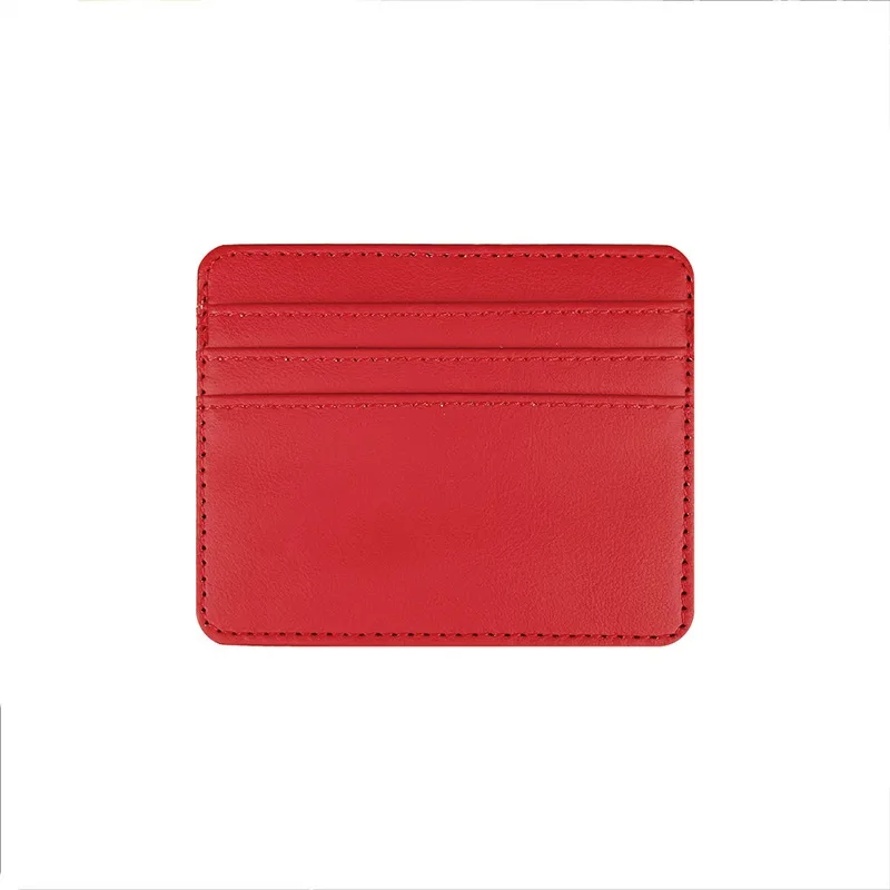 1pc pu Leder ID-Karten halter Süßigkeiten Farbe Bank Kreditkarten box Multi Slot schlanke Karten etui Brieftasche Männer Frauen Visitenkarte Abdeckung