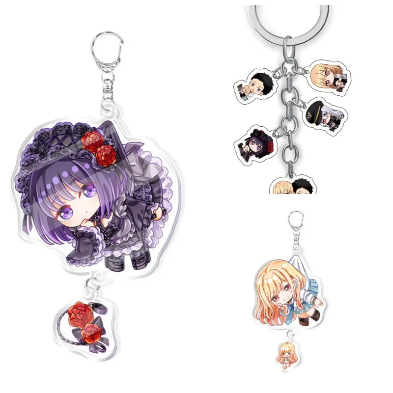 

Брелок для рюкзака Kawaii My Dress Up Darling Series: однослойный кулон с мультяшным персонажем, милый, креативный, с высококачественной печатью