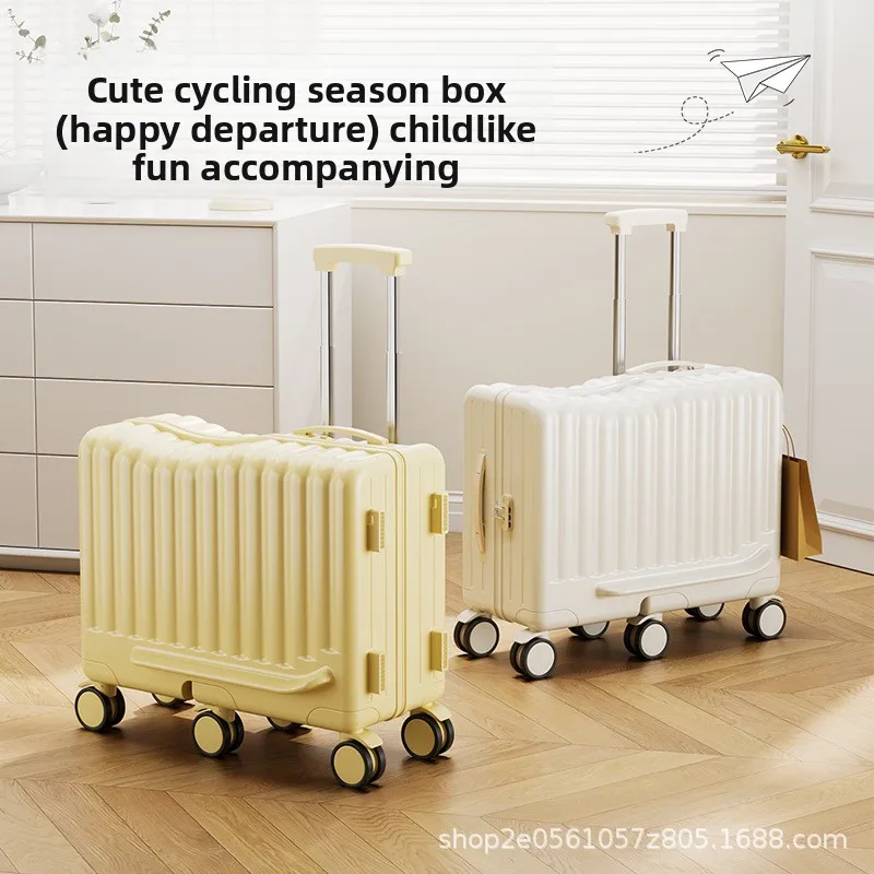 New Child Riding Suitcase Luggage with Password Lock 6 Wheel Spinner Easy Travel Companion TSA Approved Suitcases Set Travel Bag