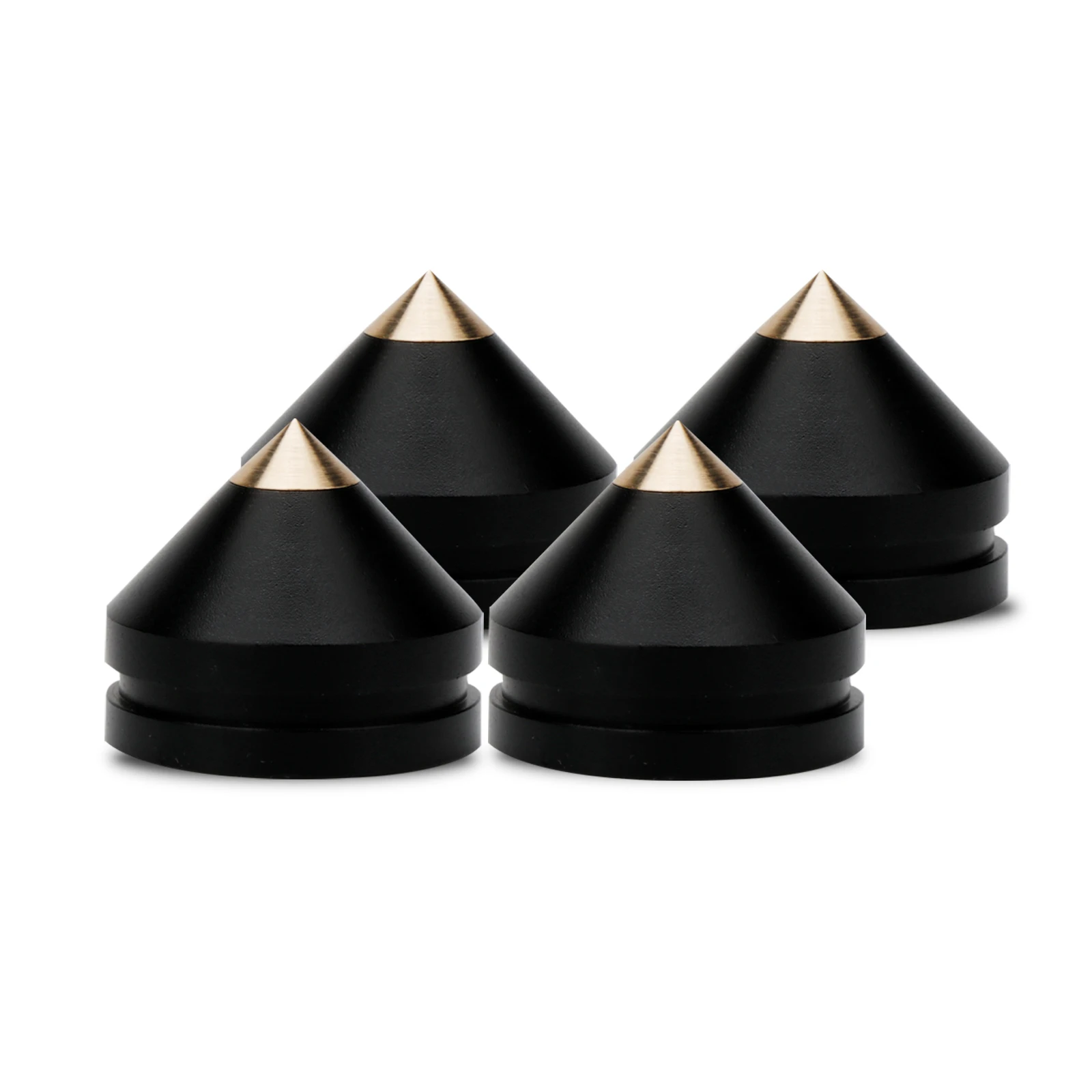 SP2724 고급형 4세트 알루미늄 스피커 스탠드 스파이크 테이퍼형 충격 흡수 피트 28*24MM (앰프/스피커용)