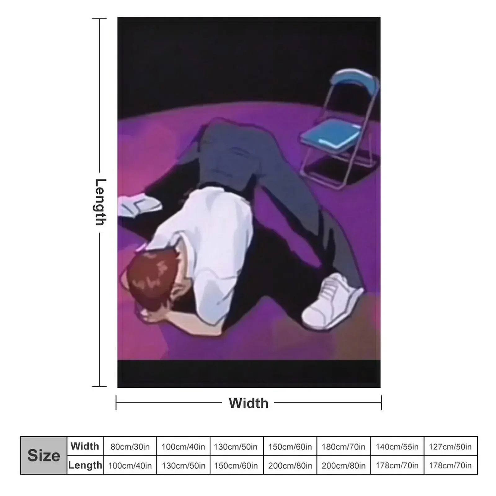Someone Help Shinji Throw Blanket Luxury Thicken Retros Hairys Personalized Gift blankets and throws Thin Blankets