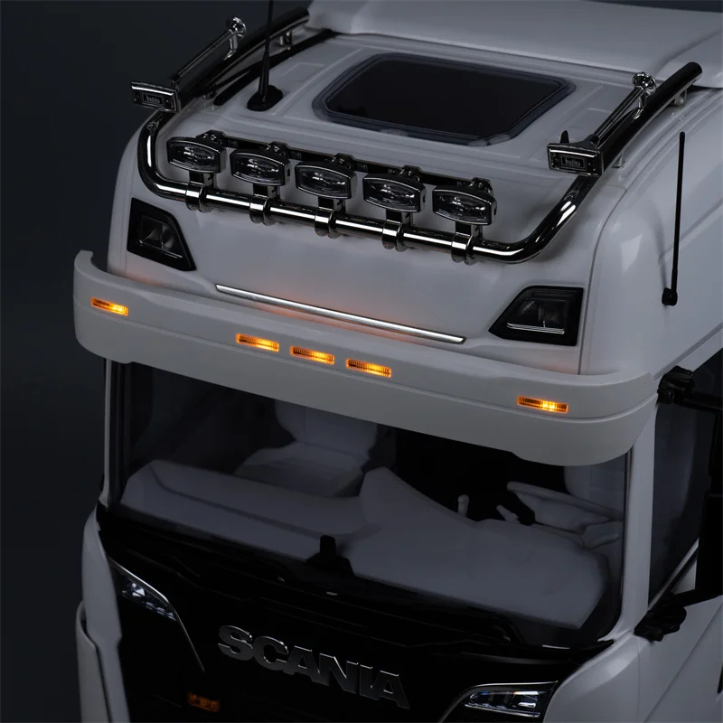 1:14e Schaal LED Simulatie Zonneklep Licht Lamp voor Tamiya RC Dump Truck voor SCANIA 770 S 6X4 56368 8X4 56371 Auto Upgrade