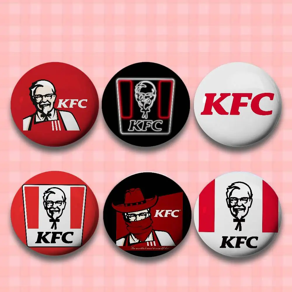 موضة K-kfc شعار دبابيس أنيقة حلية دبابيس رائعة شارة مستديرة حقيبة اكسسوارات مجوهرات هدايا #1