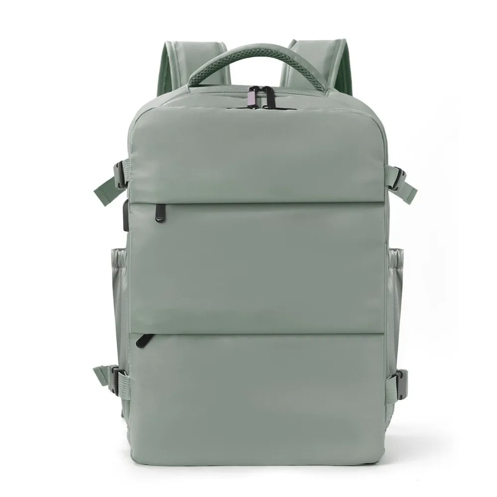 

Large Capacity Travel Backpack with Shoe Compartment Lightweight Commuting Bag Multi-Pocket Waterproof Functional Bag