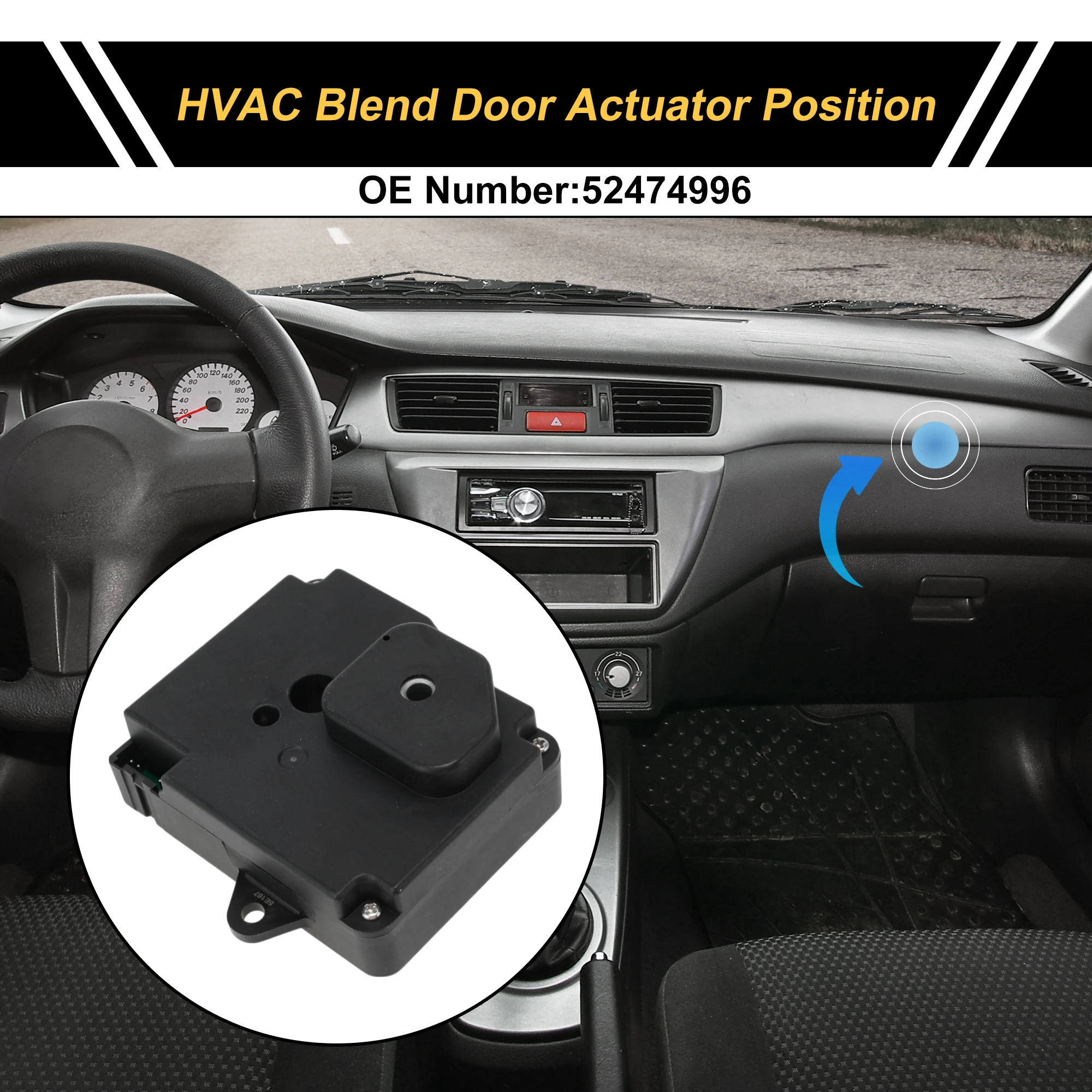 

Привод двери смеси обогревателя UXCELL HVAC для Cadillac Deville 2000-2005 No 52474996