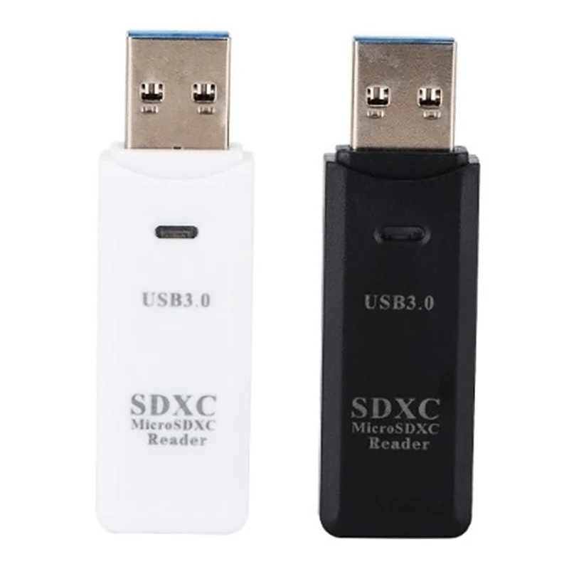 2-in-1 USB 2.0 / 3.0 Card Reader, SD TF Micro SD High Speed Memory Card Reader for Laptop Camera