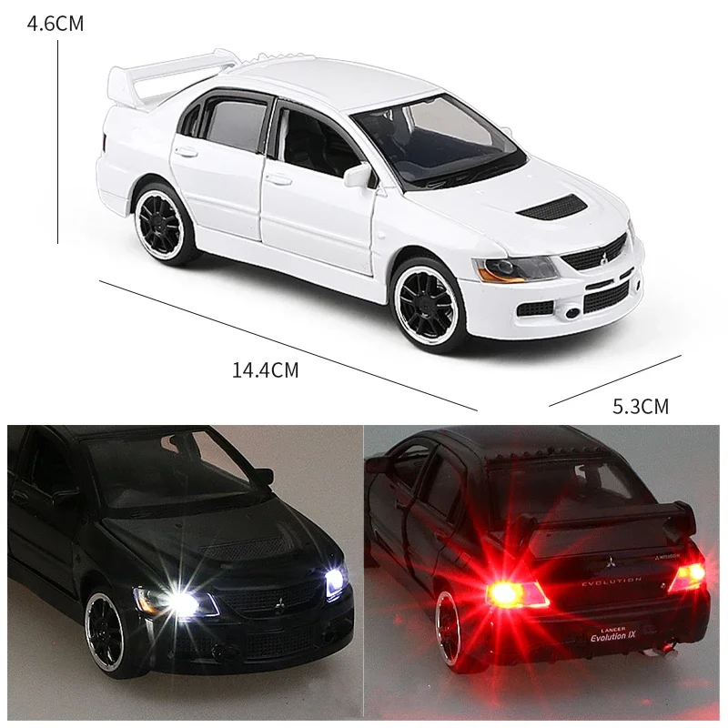 1:32 Mitsubishis Lancer Evolution IX 9 Alloy Car Model Diecast Simulation Metal Toy Vehicles Car Model Collection Childrens Gift