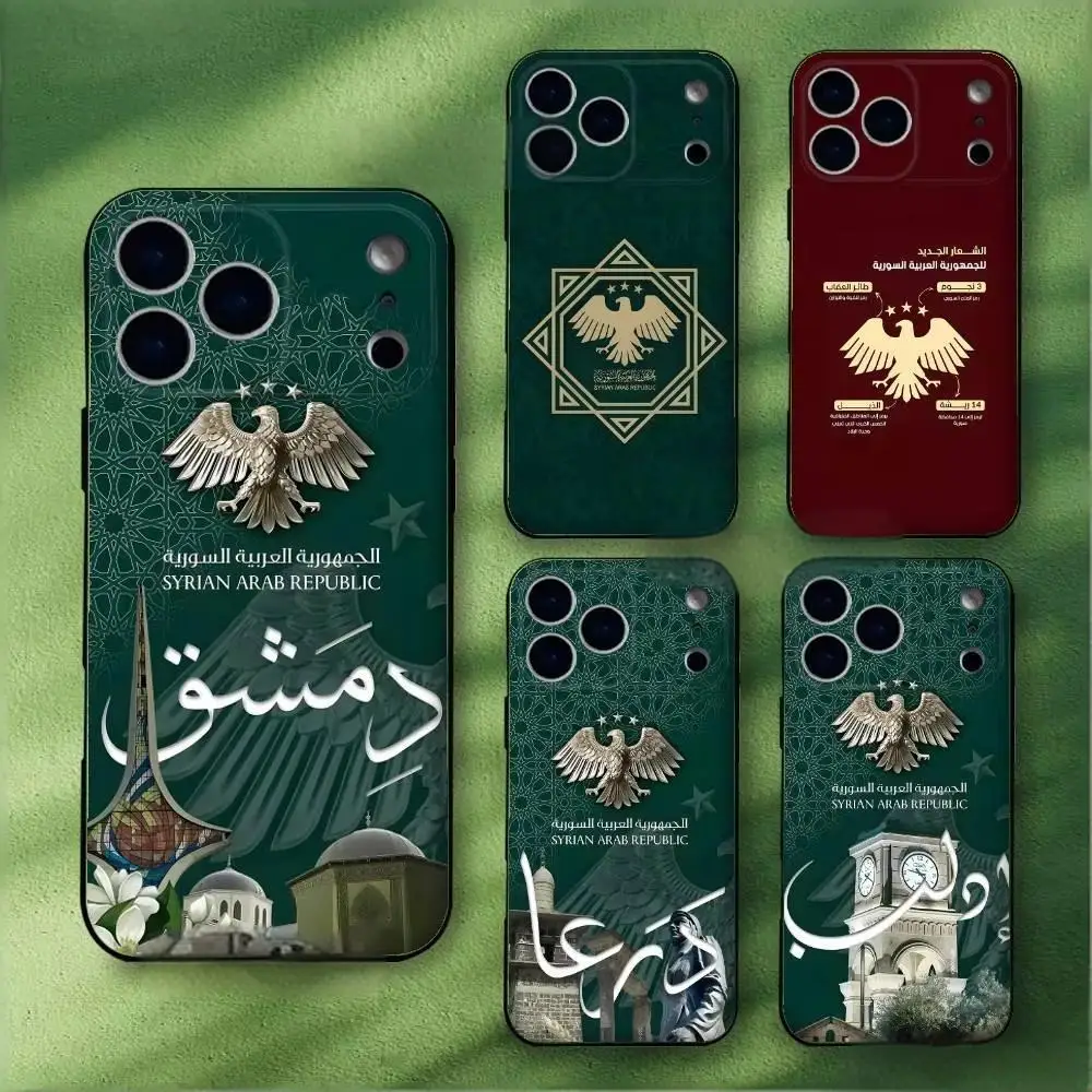 Syrische Arabische Republik Syrien Handyhülle für iPhone 17 16 15 11 12 14 13 Pro Max Mini XS XR 7 Plus 17E Air Stoßfeste Weiche Schutzhülle
