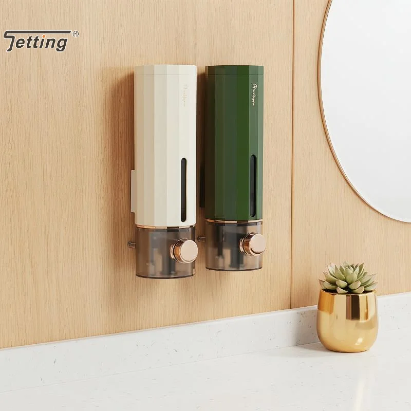 Wall Mounted Soap Dispenser No Drilling Needed Clear Visible Window Perfect For Bathroom Kitchen Hotel Use