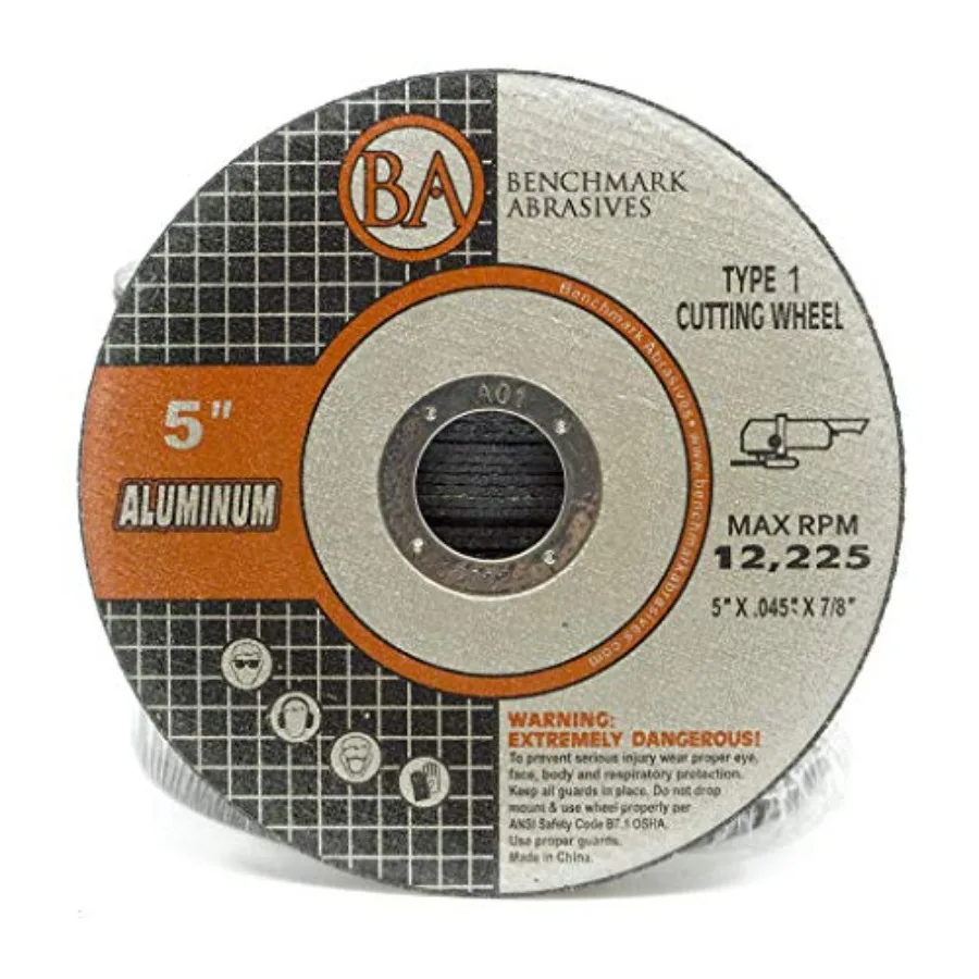 

5 шт. Алюминиевые отрезные круги Тип 1, толщина 0,045 дюйма, посадочное отверстие 7/8 дюйма, для резки мягких материалов, абразивный отрезной диск для угловых шлифовальных машин