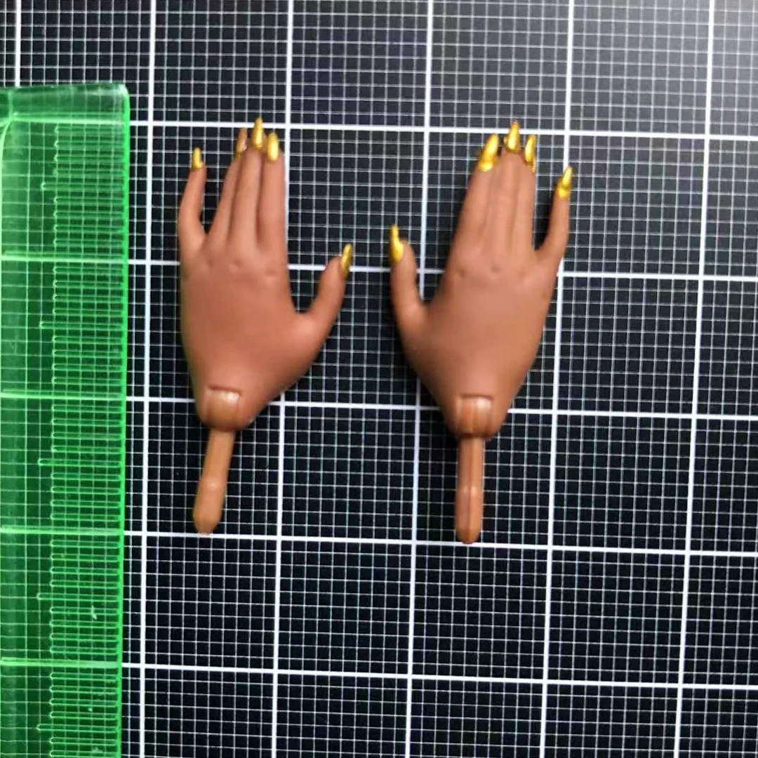 1/6 Puppe Ersatz Hände Mit Nagellack Puppe Teile Weiß Braun Schwarz Farbe Hände LOL Kleine Schwester Puppe Teile – Detail 8