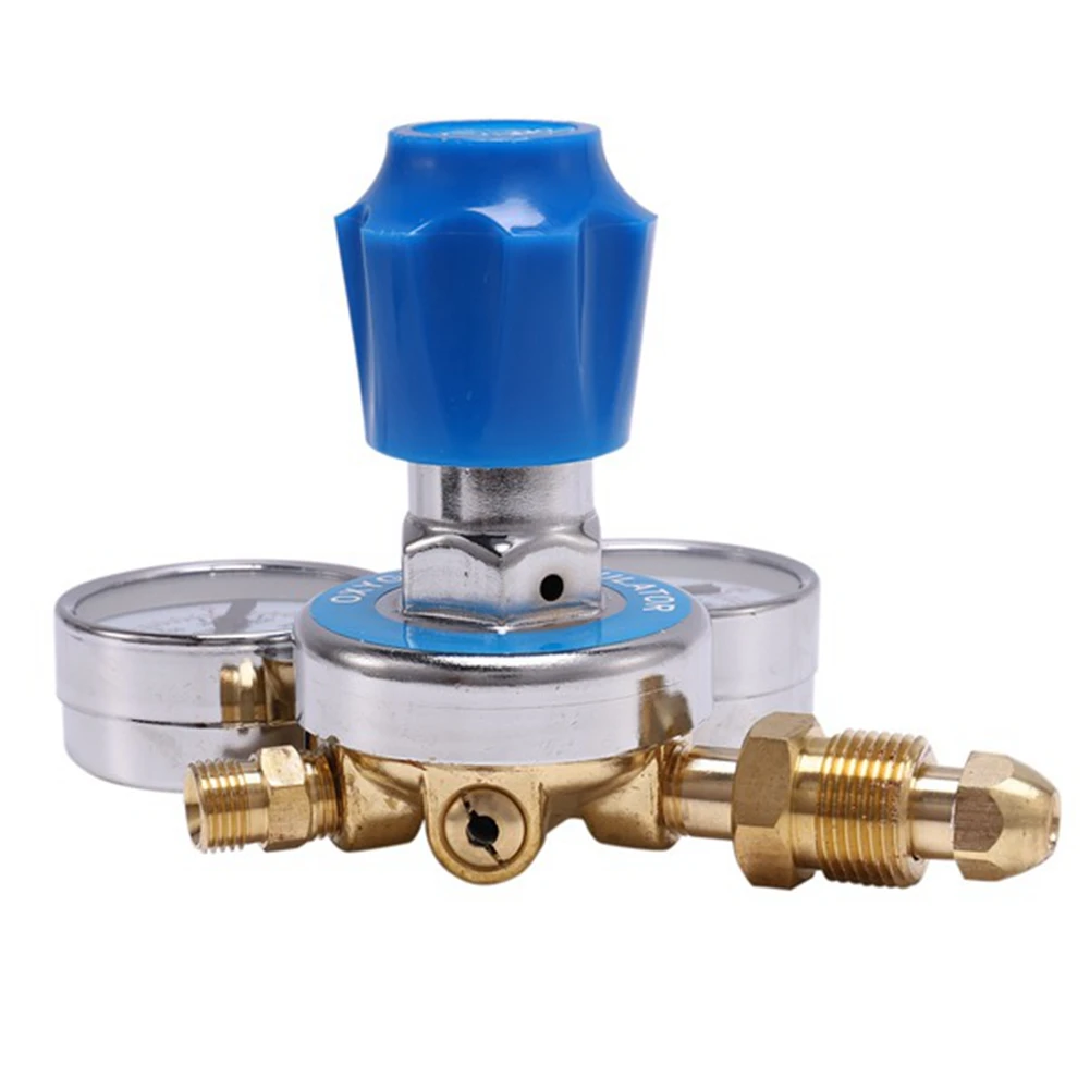 ABUH-Oxygen Gas Bottle Regulators O2 Reducing Pressure Inhaler Double Gauge Regulator Oxygen Tank Regulator