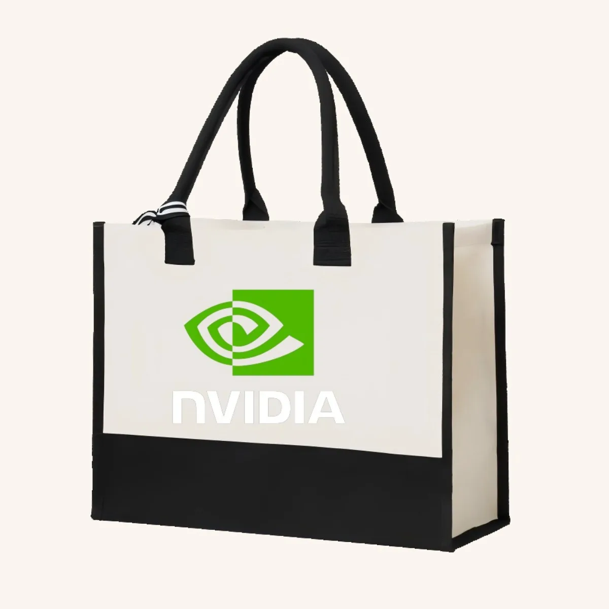 NVIDIA 2026 وصول جديد موضة عملية واسعة حقيبة حمل قابلة لإعادة الاستخدام نمط طباعة 2 لهجة الثقيلة حقيبة كتف كبيرة للجميع #4