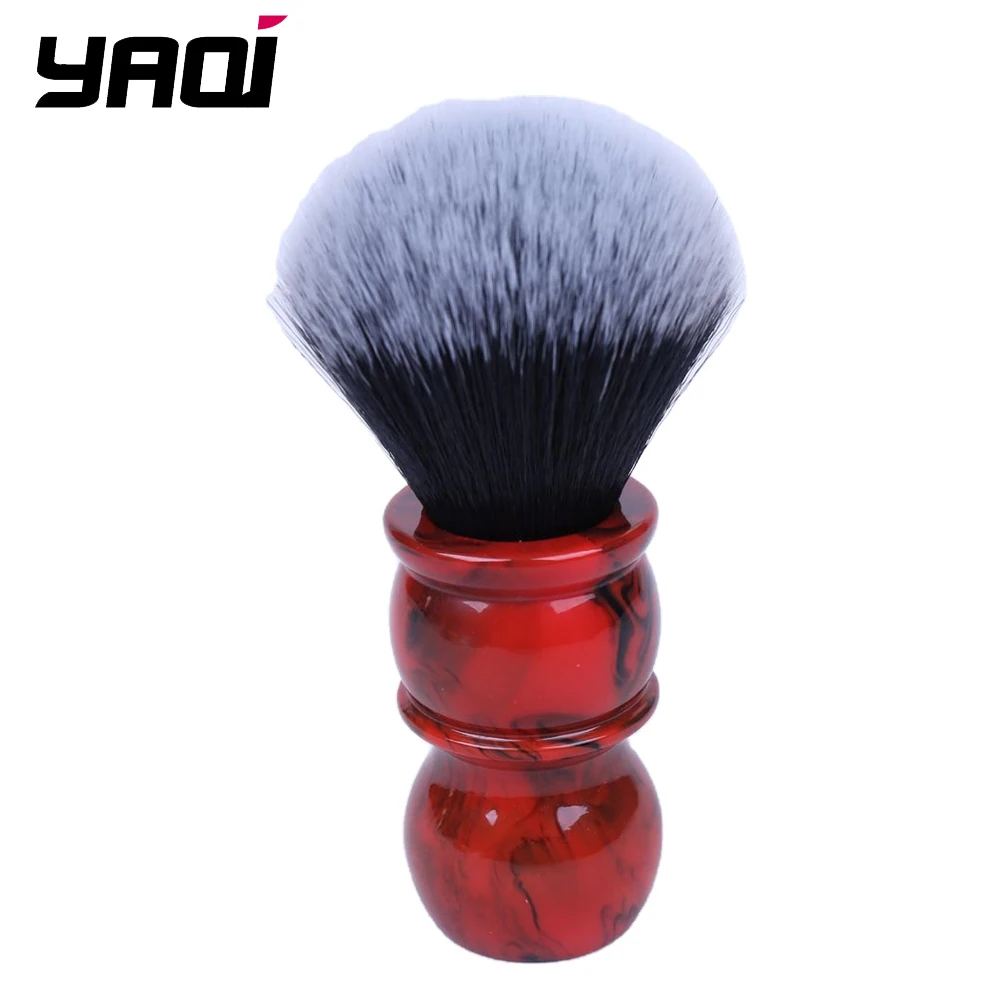 YAQI 26MM Red Marble mens Shaving Brush Tuxedo Brush Shave For Man