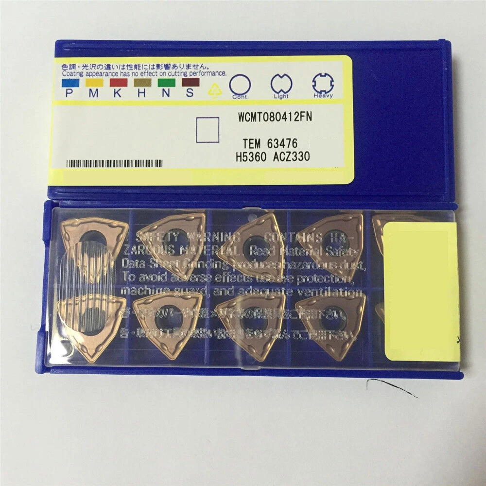 10pcs New ACZ330 WCMT080412FN CNC Carbide Inserts