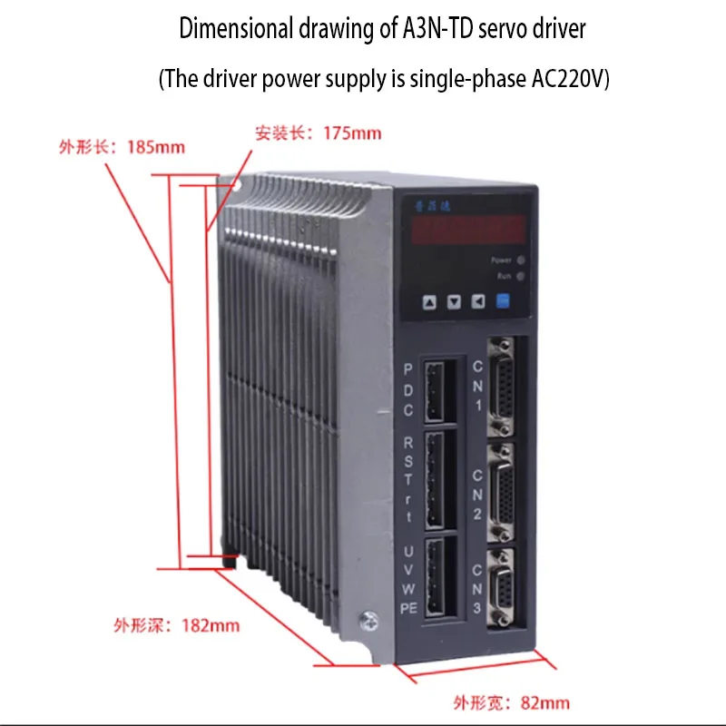 130 servo system 1.0KW servo motor driver set 4N. M servo motor driver, 3-meter cable 130-G4025+A3N-TD