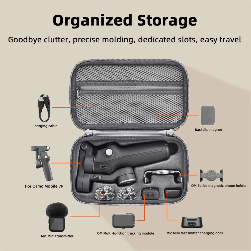 Voor DJI Osmo Mobile 7/7 Pro Draagbare Tas Draagtas Waterdichte Opbergtas Waterdichte Handheld Gimbal Tas Handtas Accessoires