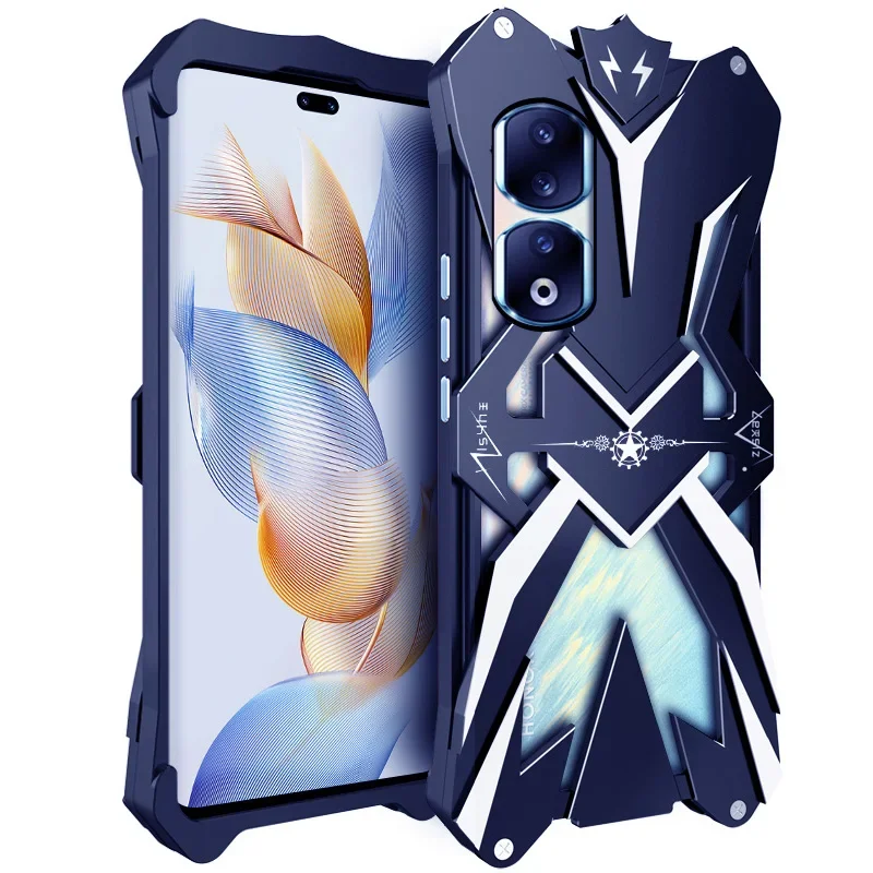 Powerful Shockproof Metal Armor Case For Honor 90 Pro 90 Lite 100 Pro Aluminum Cases Cover Bumper Coque