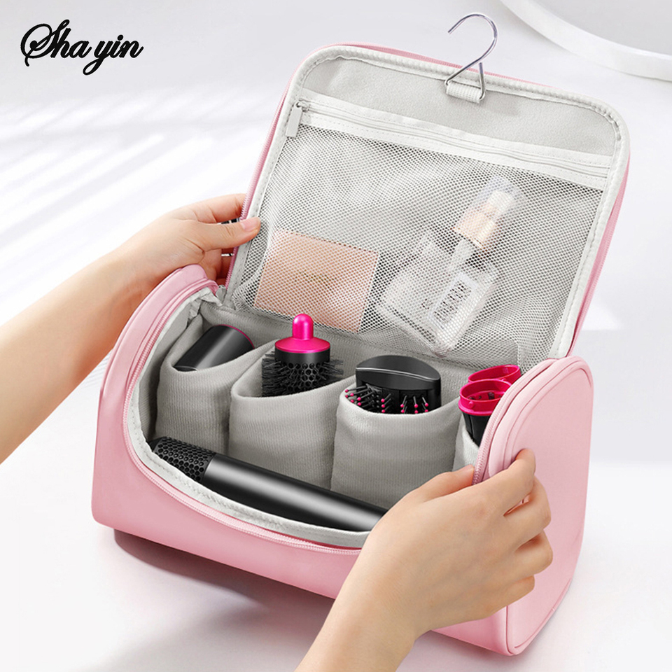  Hair Dryer Storage Bag, Multifunctional Curling Wand Travel Pouch, Portable Makeup Bag For Men And Women 