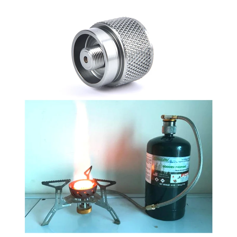 Standard americano per attrezzature da cucina portatili Fornello da campeggio esterno Adattatore per serbatoio del gas MAPP