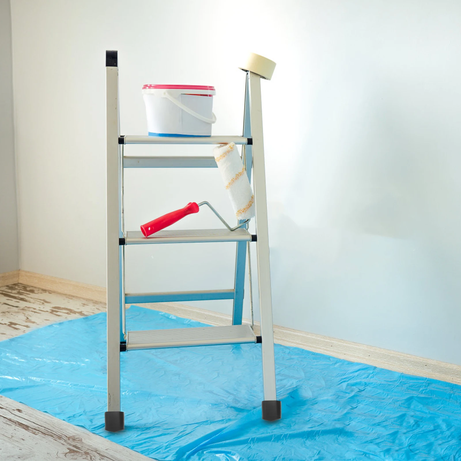 4 pezzi piedini per scale antiscivolo cuscinetti coperture inferiori parti del piede in gomma tappi per gambe punte di estensione durevoli antiscivolo resistenti alla corrosione