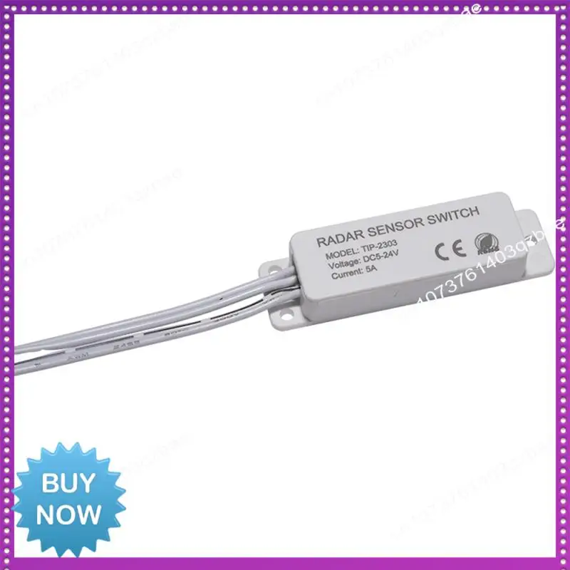 Hot Ltem DC 5-24V 5.8G Microwave Radar Sensor Switch Controller Human Body Induction Switch For PWM LED Monochrome Bar Light