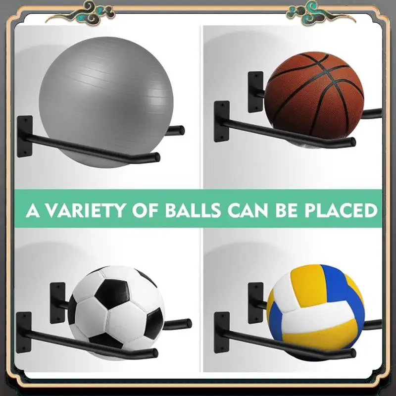 Hochwertiges, an der Wand montiertes Basketball- und Fußball-Aufbewahrungsregal, Heimballregal, Ballregal, Ballregal