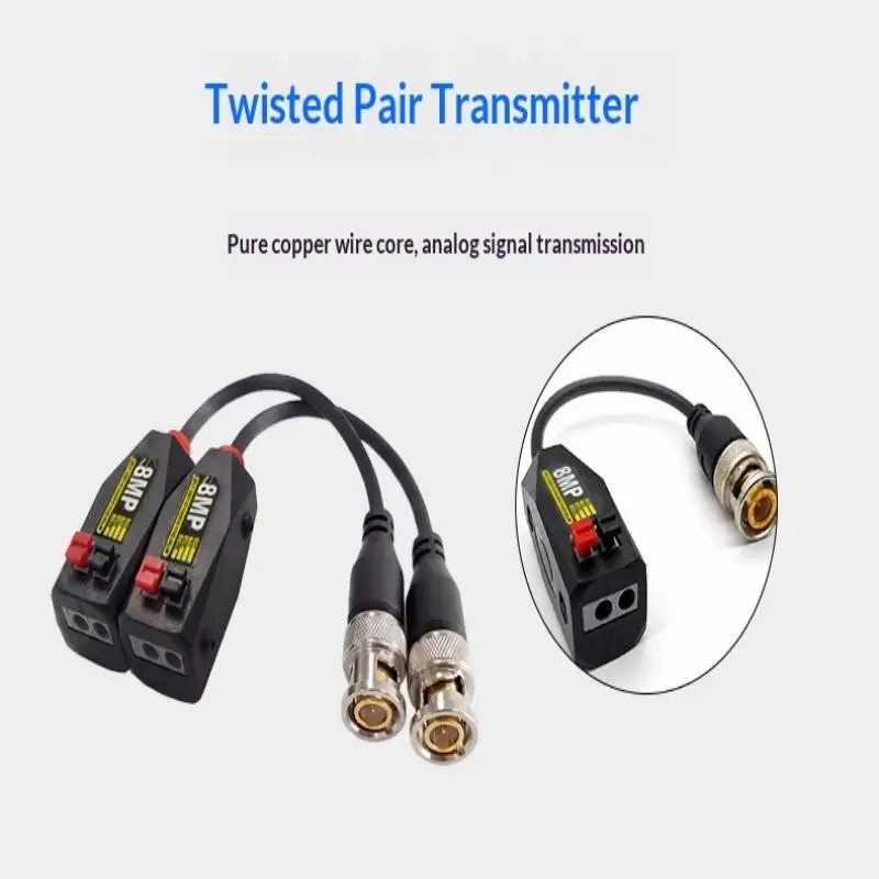 High-Definition Twisted Pair Transmitter General HD 8MP Single Channel Passive Video For TVI CVI AHD CCTV Camera Coaxial
