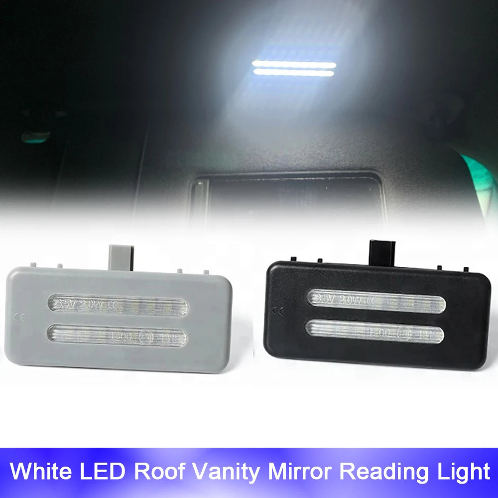 

2x For BMW X1 E84 X3 F25 X5 E70 X6 E71 E72 E60 E60N E61 E61N E91N E92 E60 E60N E61 E61N LED Sun Visor Vanity Mirror Lights 6000K